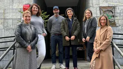 La consejera Nerea Melgosa y su equipo visitan el centro de inserción social UBA de Emaus Gizarte Fundazioa